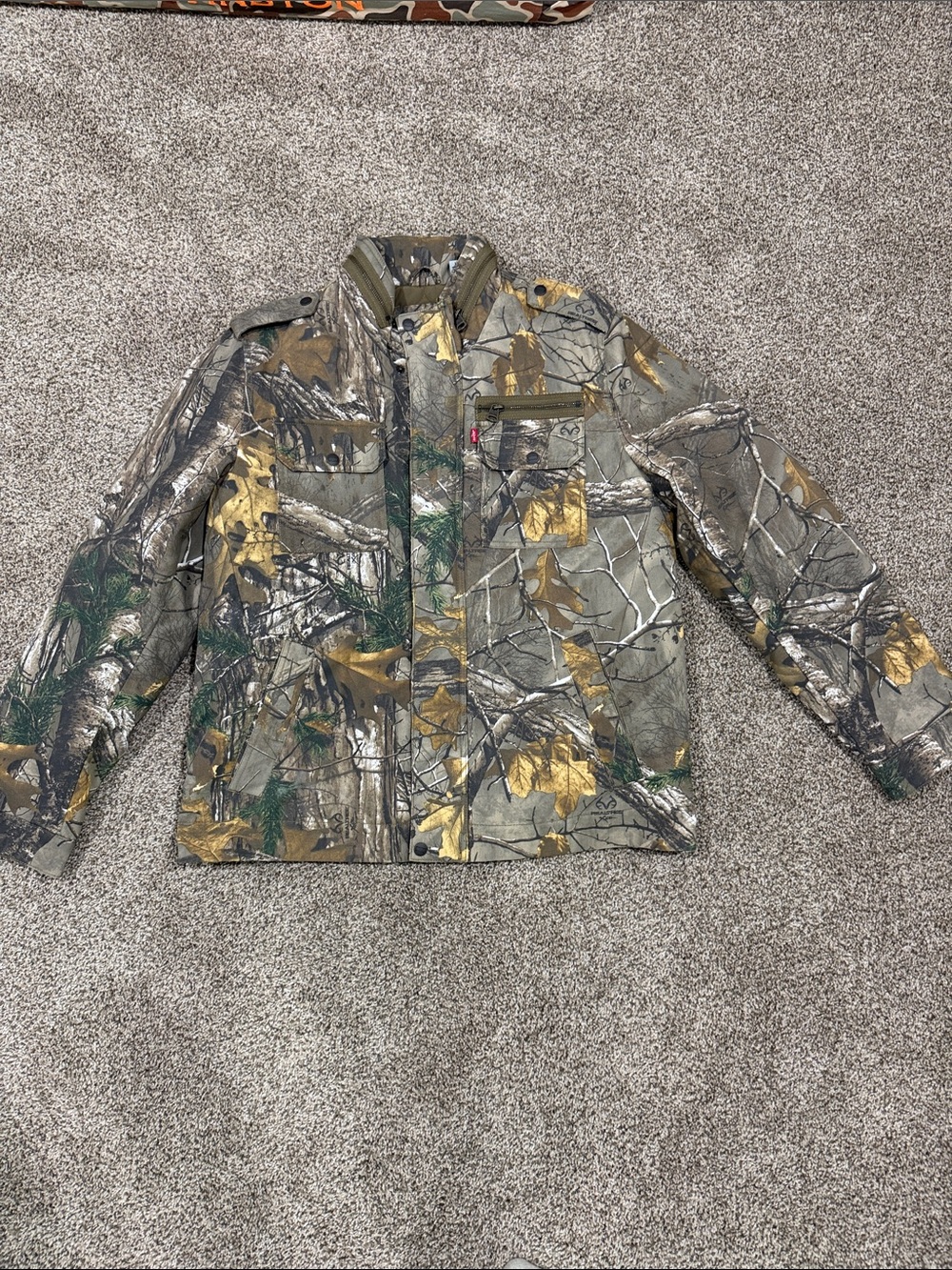 Levi's Men's Camouflage Jean Jacket - Green/Brown/Gold